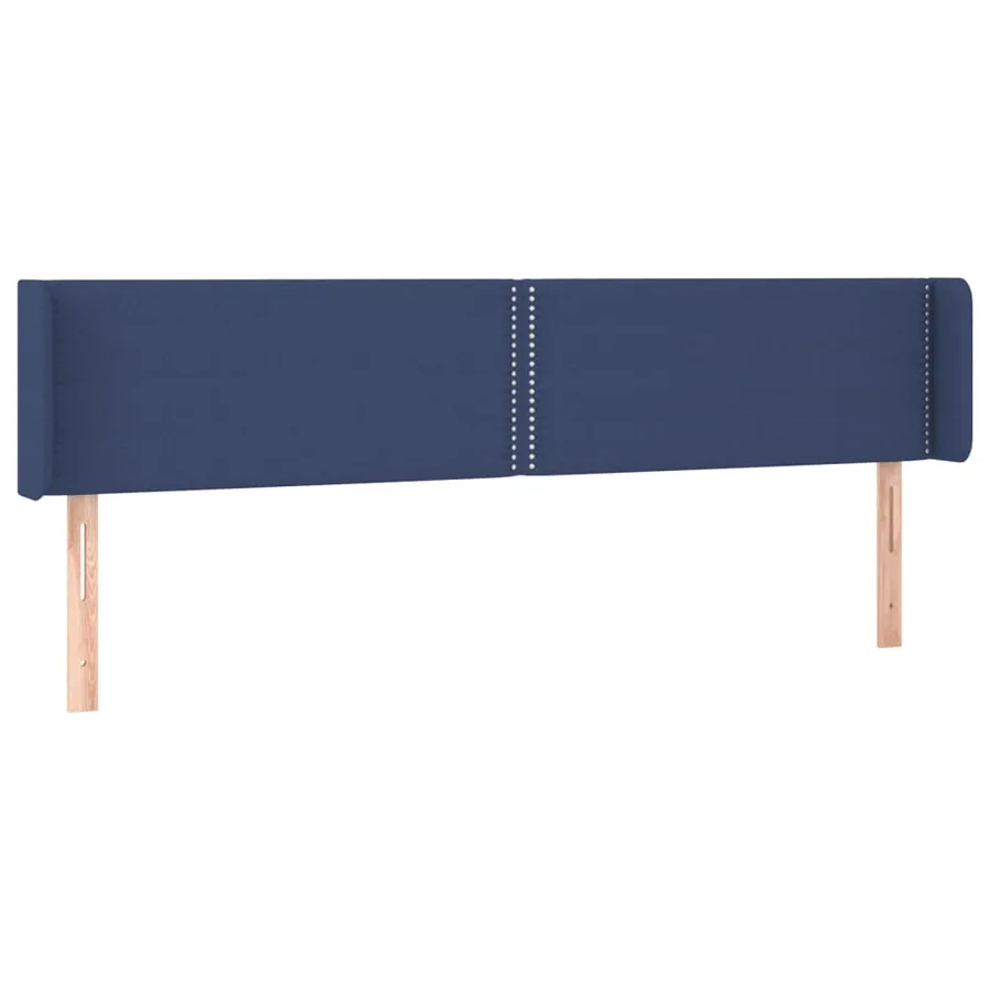 Tête de lit à LED Bleu 203x16x78/88 cm Tissu - 3