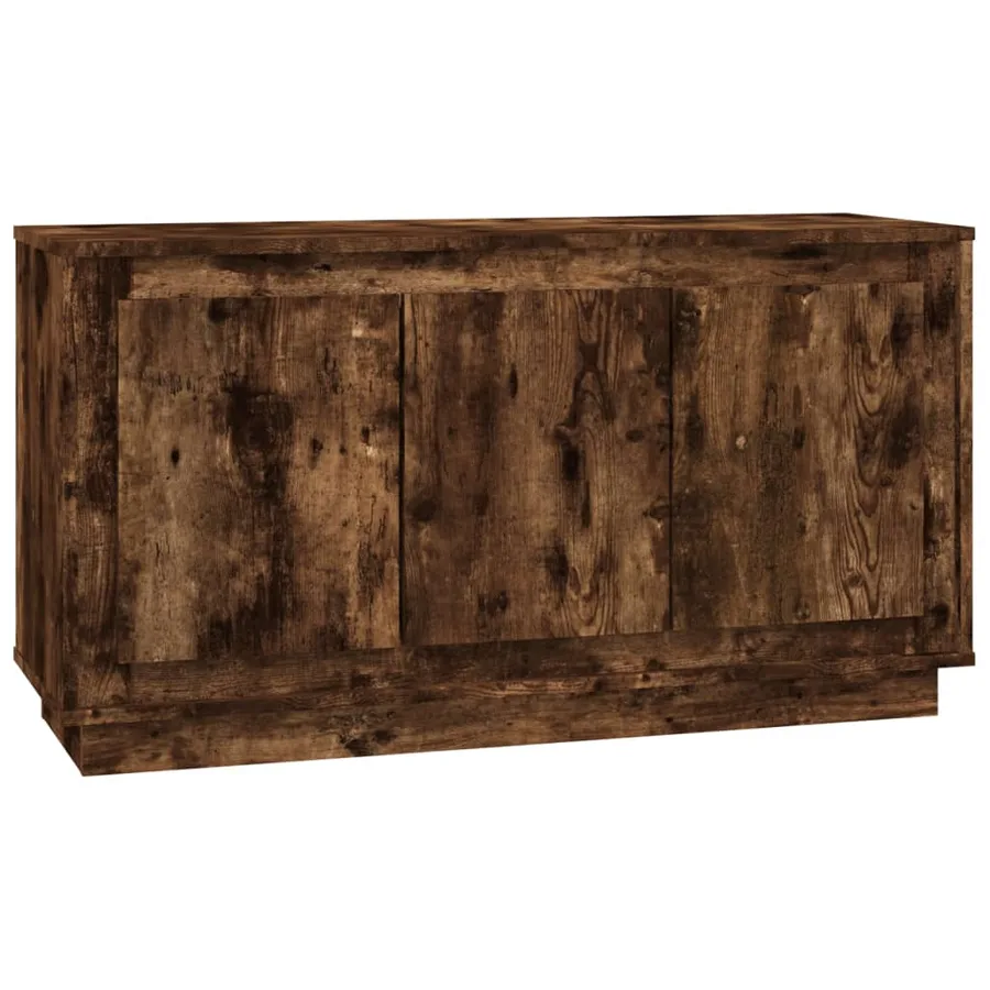 Buffet chêne fumé 102x35x55 cm bois d'ingénierie - 2