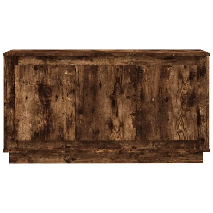 Buffet chêne fumé 102x35x55 cm bois d'ingénierie - 5