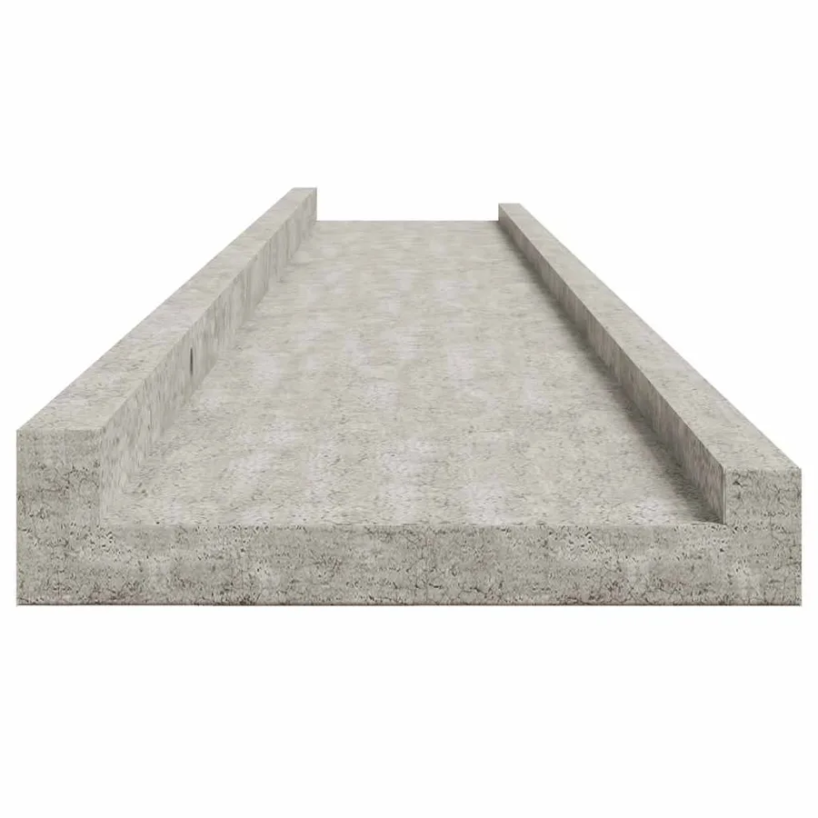 Étagères murales 4 pcs Gris béton 115x9x3 cm - 7