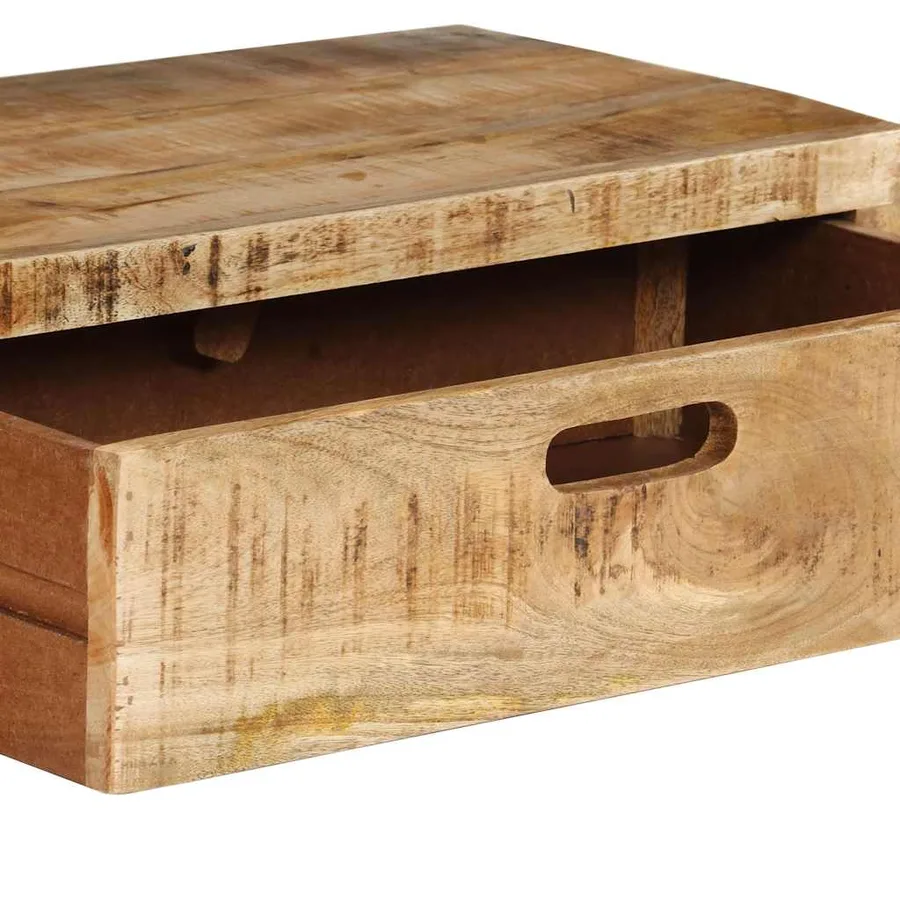 Meuble TV (118-200) x 30 x 40 cm en bois massif de manguier - 11