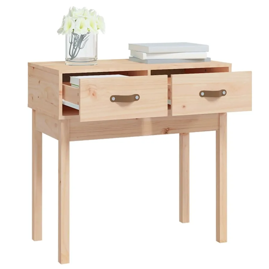 Table console 76,5x40x75 cm Bois massif de pin - 7