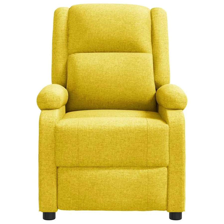 Fauteuil inclinable Jaune Tissu - 3