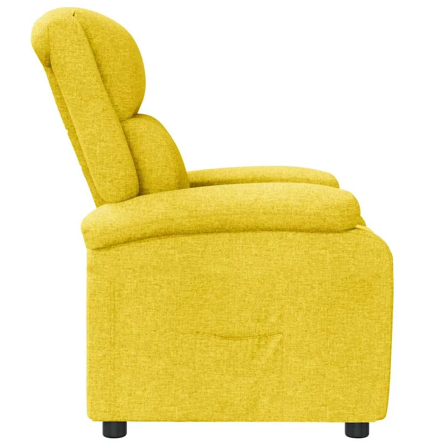 Fauteuil inclinable Jaune Tissu - 4
