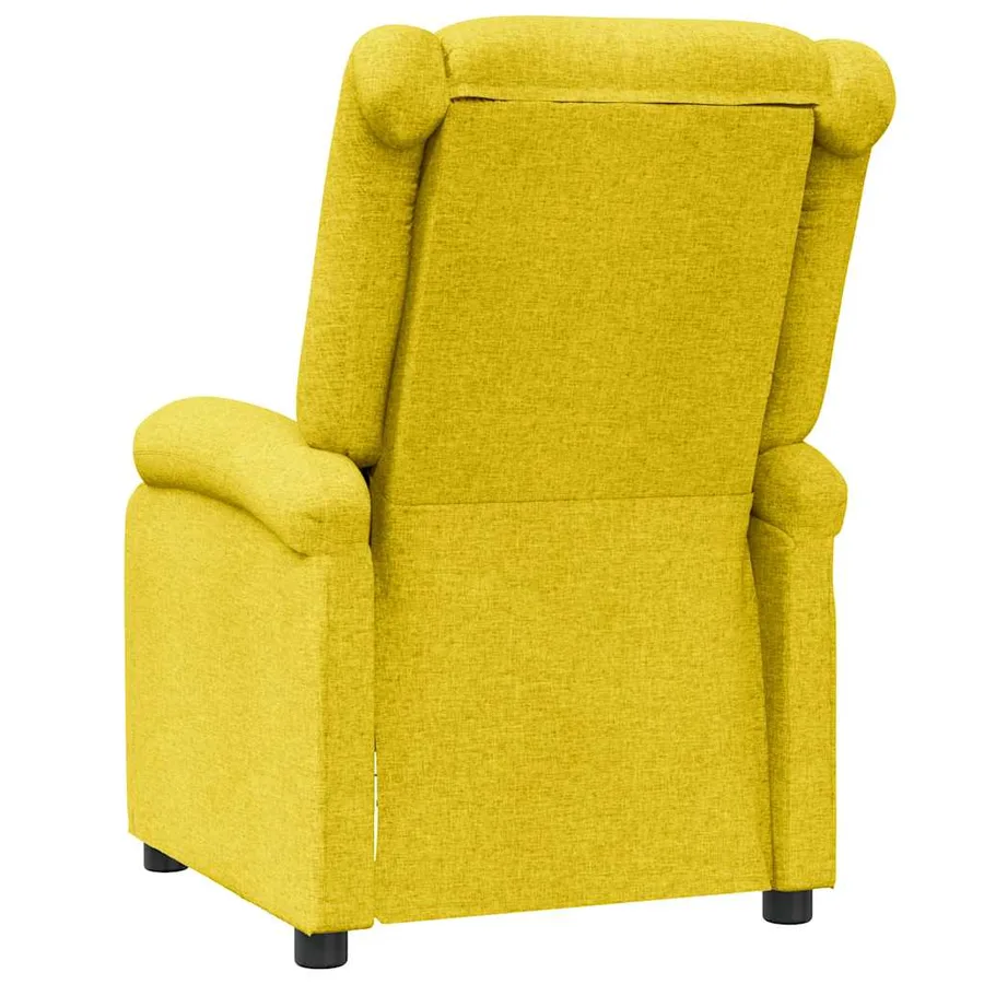 Fauteuil inclinable Jaune Tissu - 5