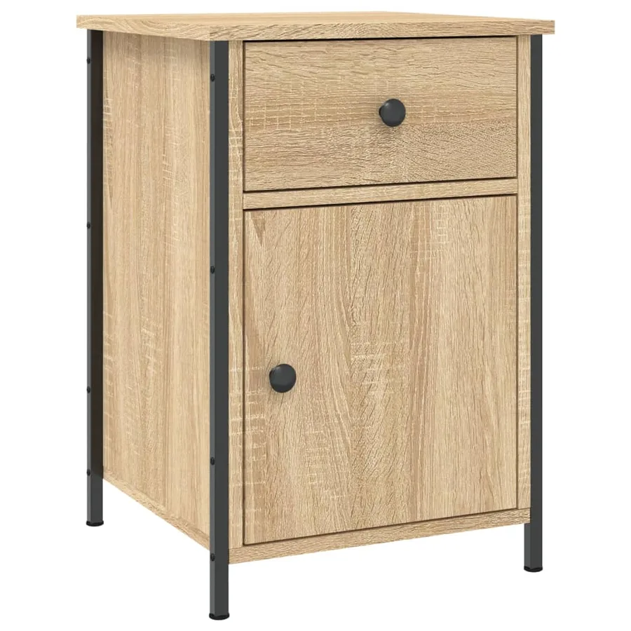 Tables de chevet 2pcs chêne sonoma 40x42x60cm bois d'ingénierie - 5