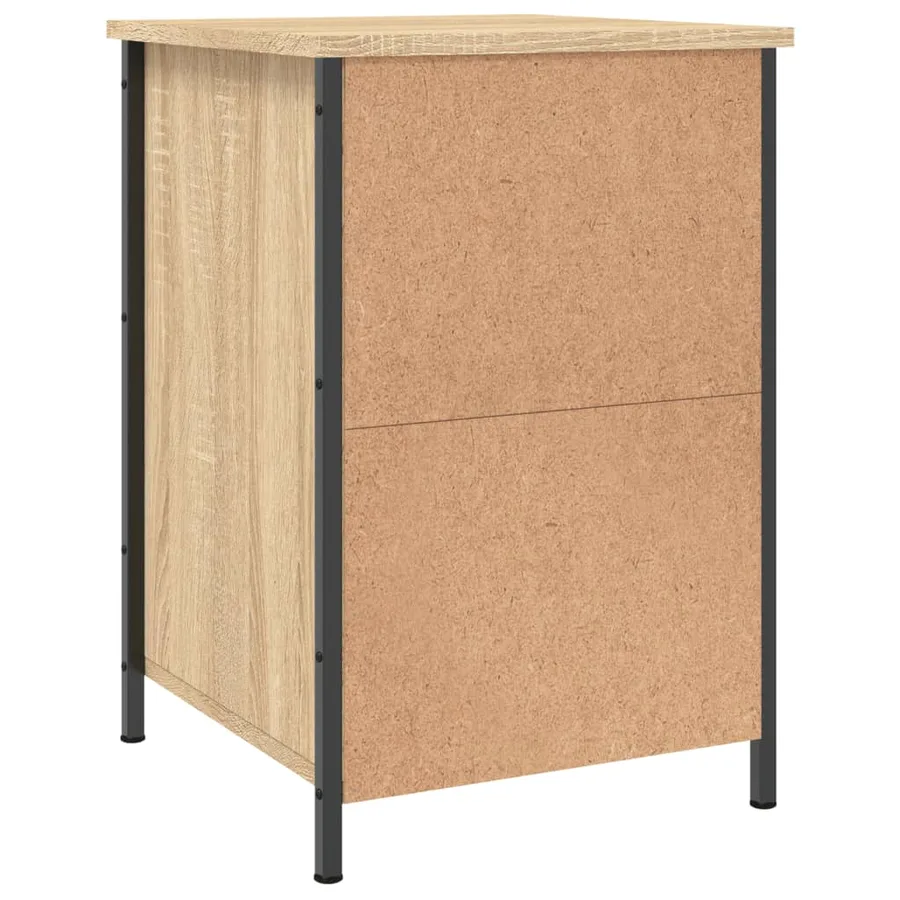 Tables de chevet 2pcs chêne sonoma 40x42x60cm bois d'ingénierie - 9