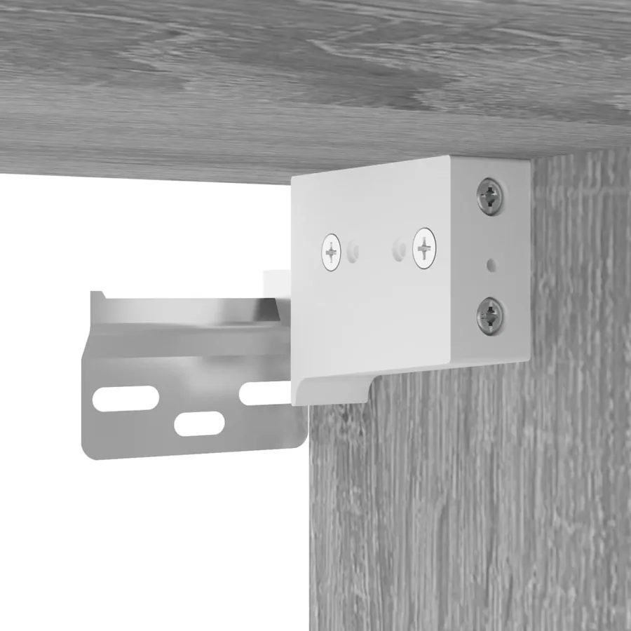 Table de chevet murale sonoma gris 35x35x20 cm - 10