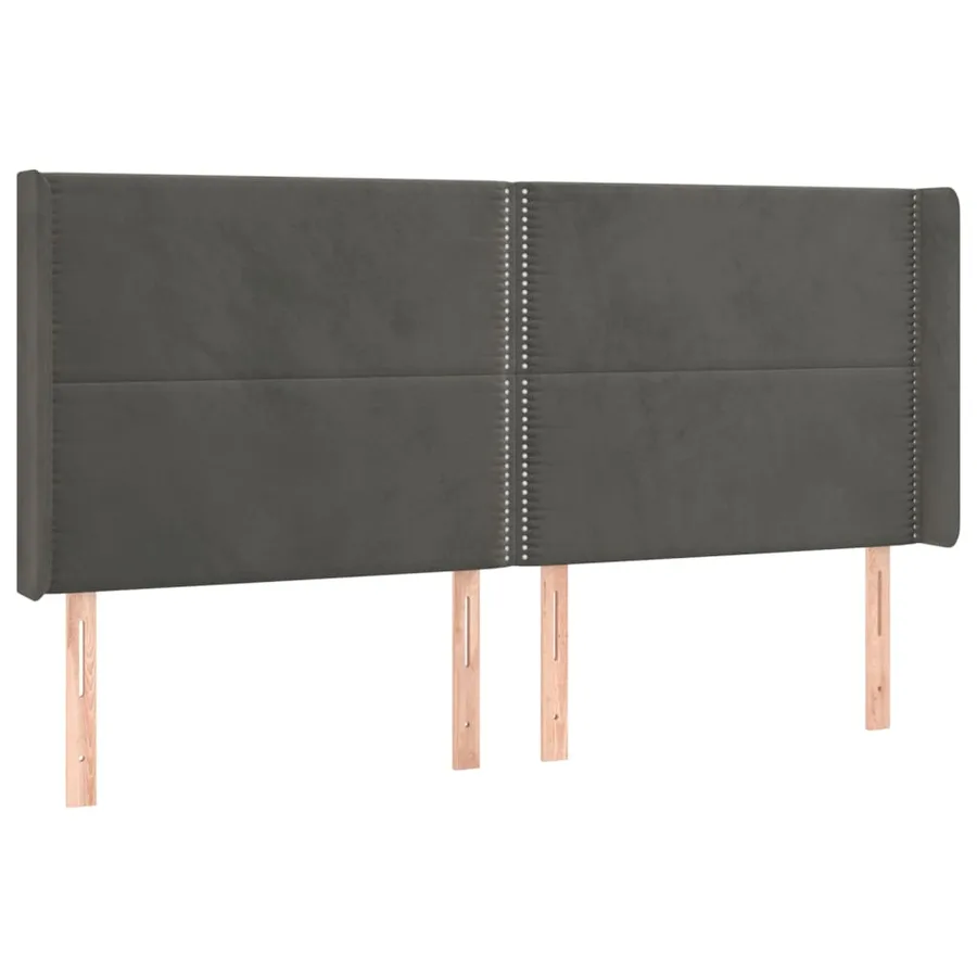 Sommier à lattes de lit matelas et LED Gris foncé 200x200 cm - 7