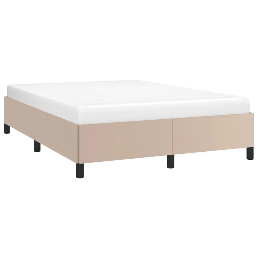 Cadre de lit sans matelas cappuccino 140x200 cm similicuir - 3
