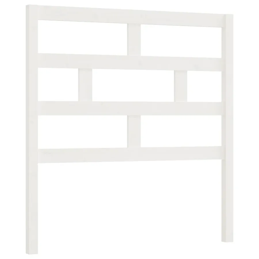 Tête de lit Blanc 96x4x100 cm Bois massif de pin - 2