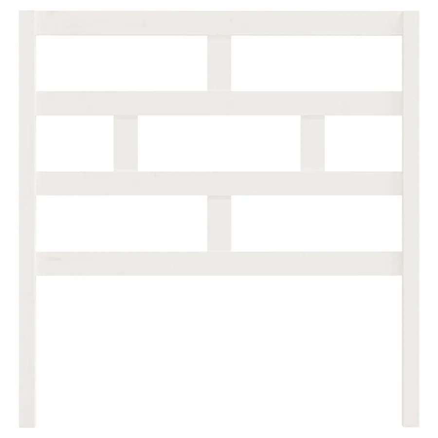 Tête de lit Blanc 96x4x100 cm Bois massif de pin - 4