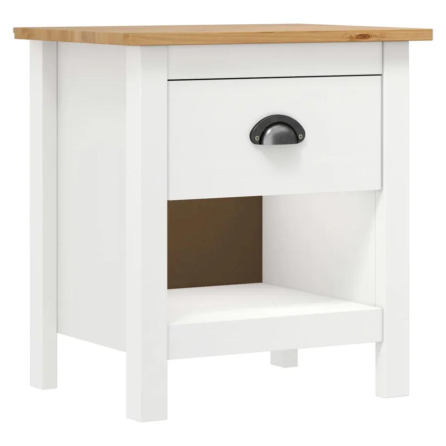 Tables de chevet 2 pcs Hill 46x35x49,5 cm Bois de pin solide - 2