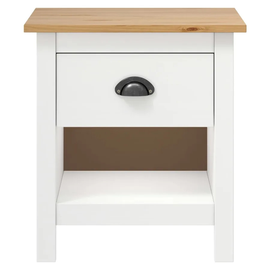Tables de chevet 2 pcs Hill 46x35x49,5 cm Bois de pin solide - 3
