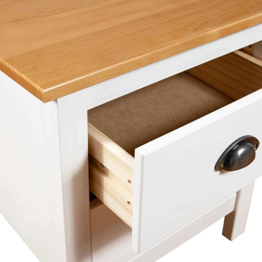 Tables de chevet 2 pcs Hill 46x35x49,5 cm Bois de pin solide - 7