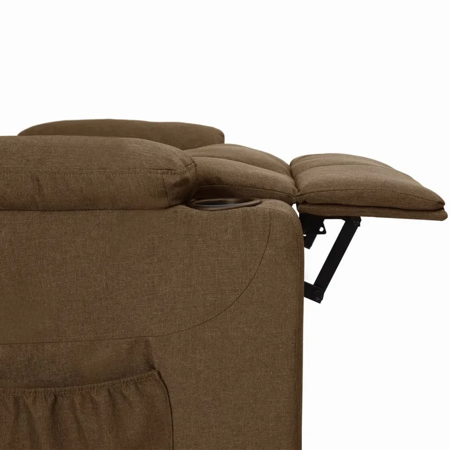 Fauteuil inclinable Marron Tissu - 6