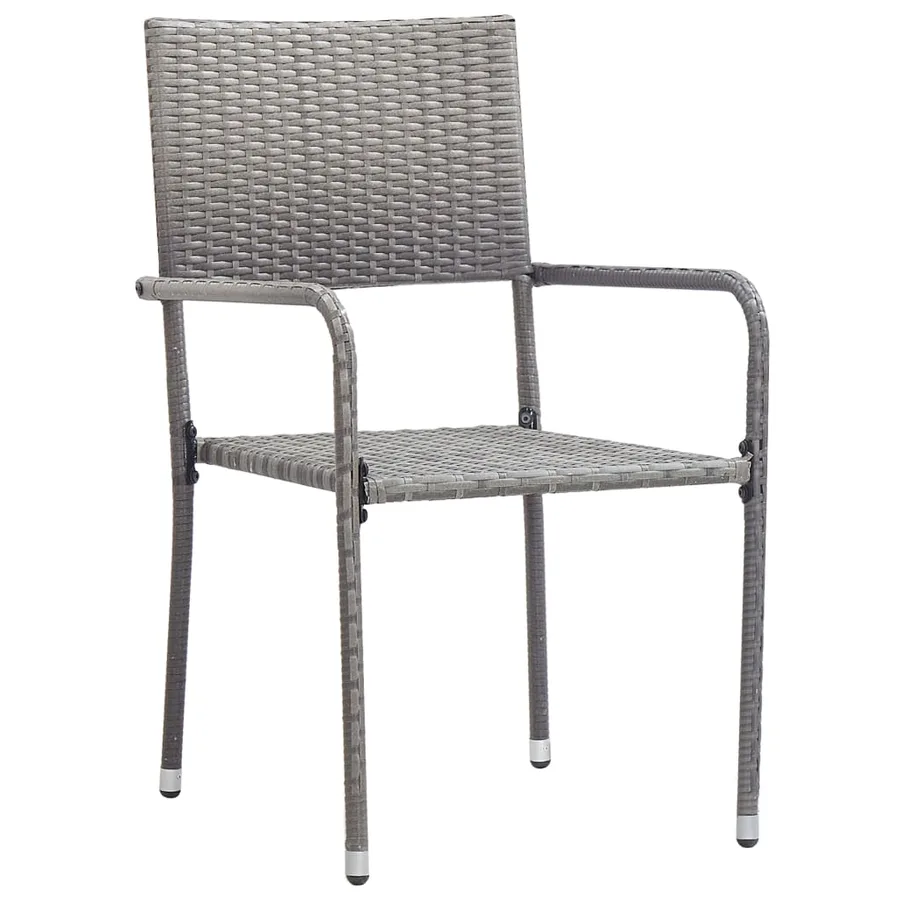 Ensemble à manger de jardin 3 pcs Gris - 3