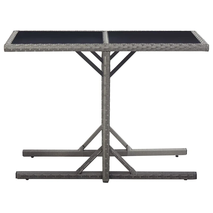Ensemble à manger de jardin 3 pcs Gris - 9