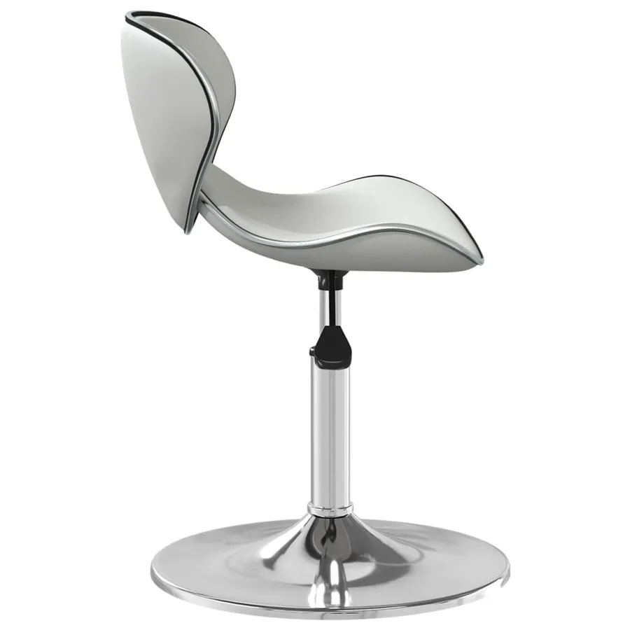 Chaise de salle à manger Blanc Similicuir - 3