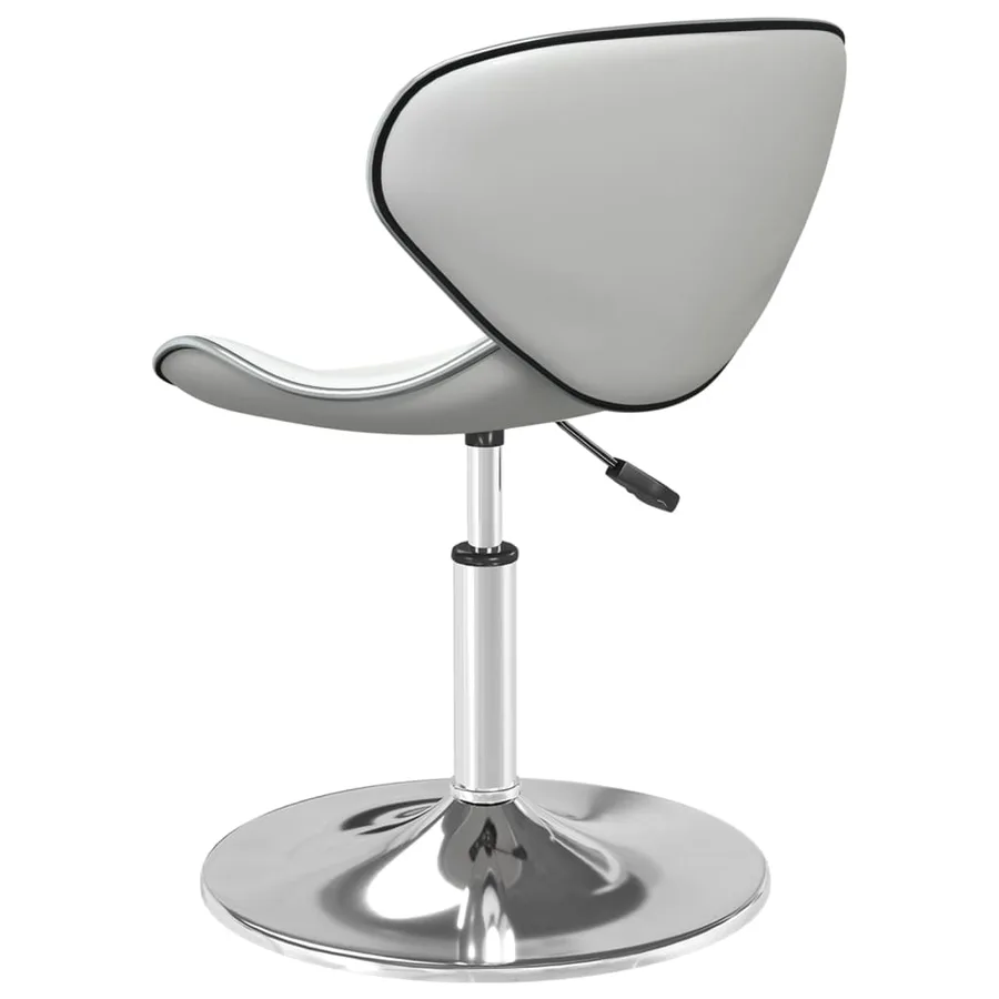 Chaise de salle à manger Blanc Similicuir - 4