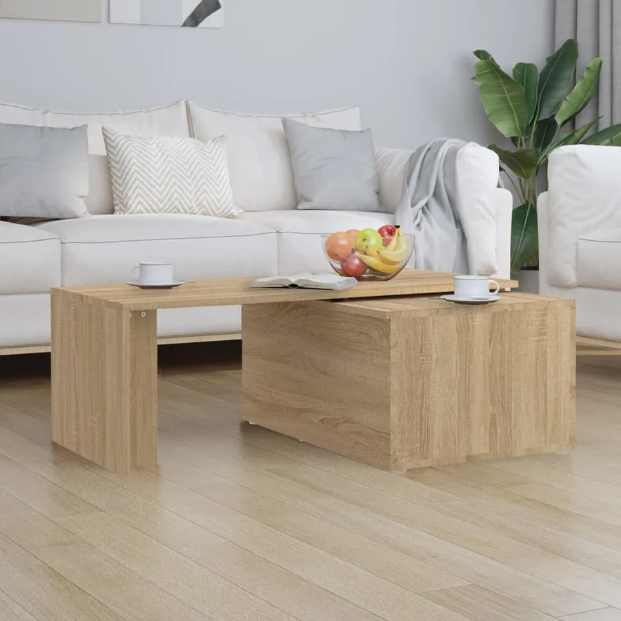 Table basse Chêne sonoma 150x50x35 cm Bois d’ingénierie - 3
