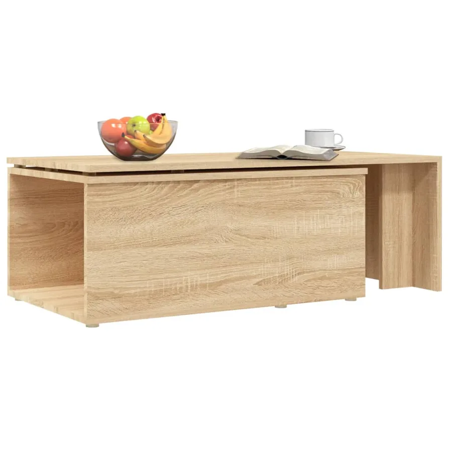 Table basse Chêne sonoma 150x50x35 cm Bois d’ingénierie - 5