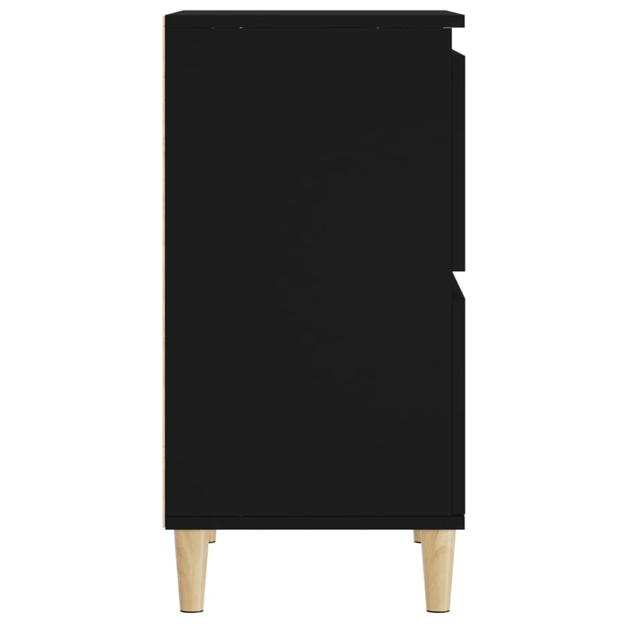 Buffet Noir 60x35x70 cm Bois d'ingénierie - 7