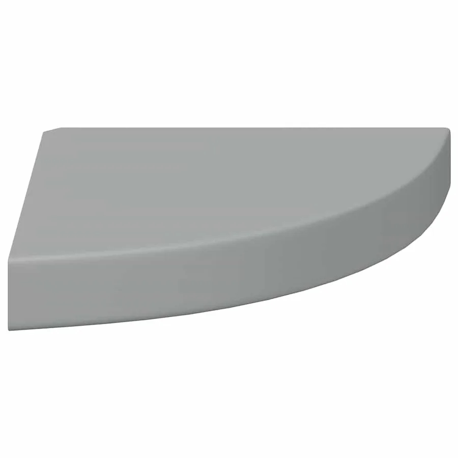 Étagère d'angle flottante gris 25x25x3,8 cm MDF - 6