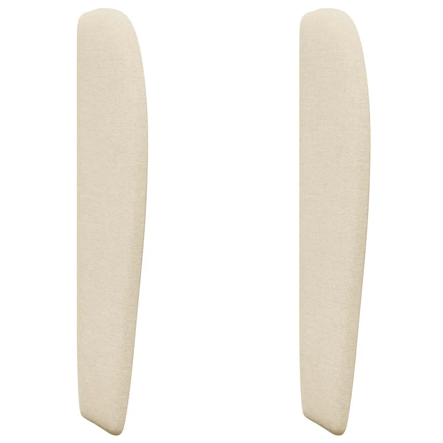 Oreille de tête de lit Crème 80 x 23 x 6 cm tissu - 2