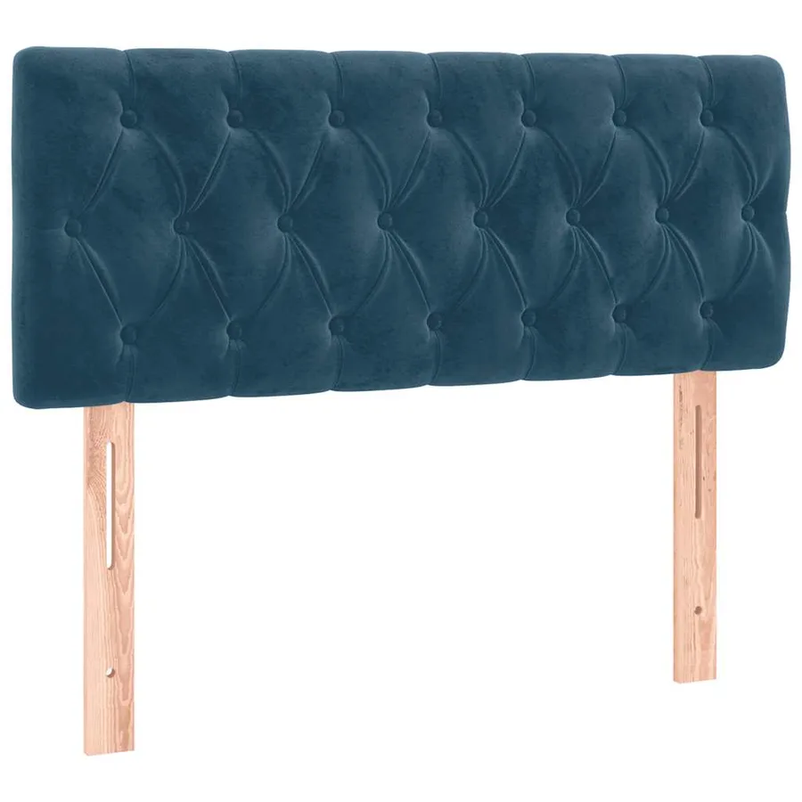 Tête de lit à LED Bleu foncé 90x7x78/88 cm Velours - 4