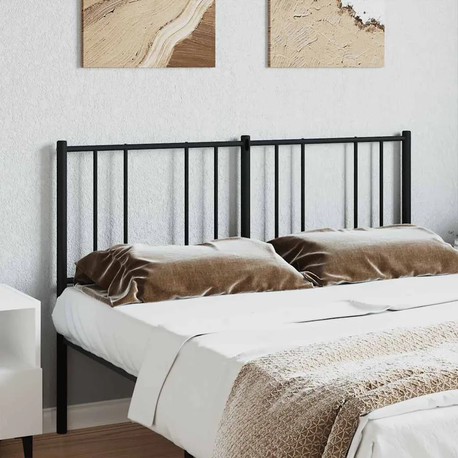 Tête de lit de remplacement métal noir 140 cm - 3