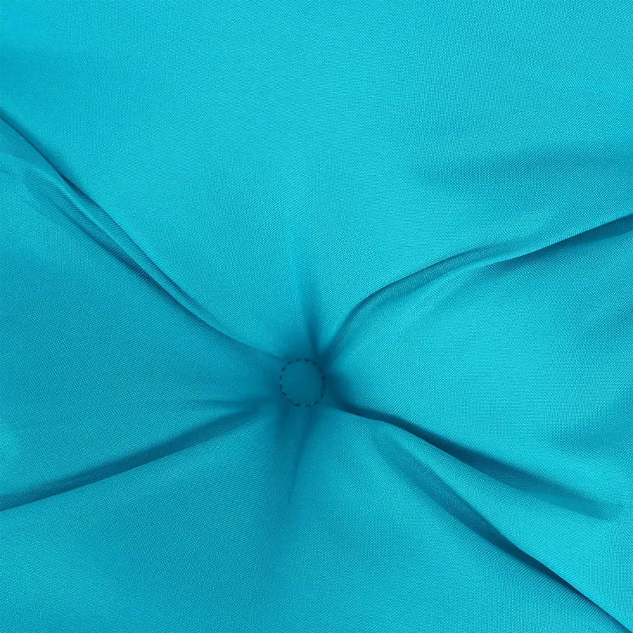 Coussins de banc de jardin lot de 2 turquoise 200x50x7 cm tissu - 7