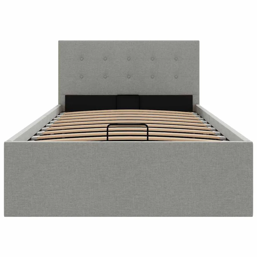 Cadre de lit à rangement hydraulique sans matelas 90x200 cm - 5