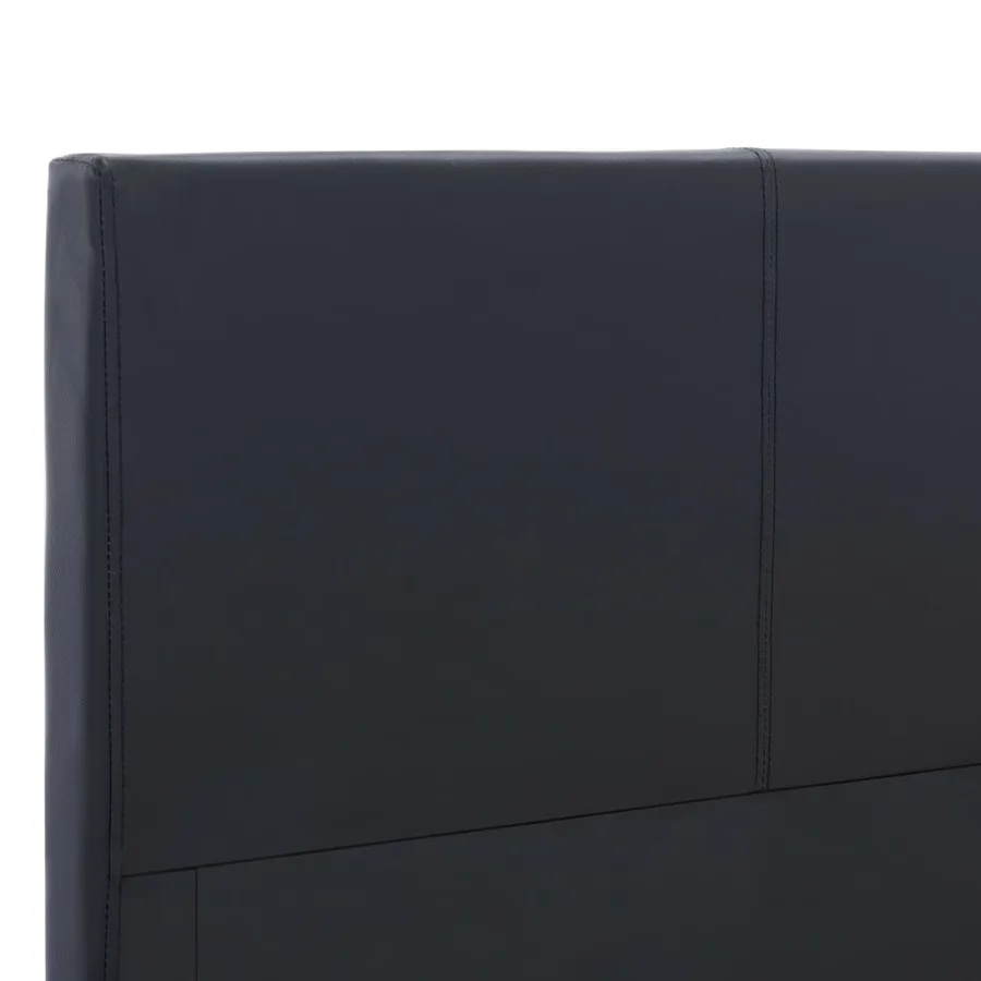 Cadre de lit Noir Similicuir 180x200 cm - 6