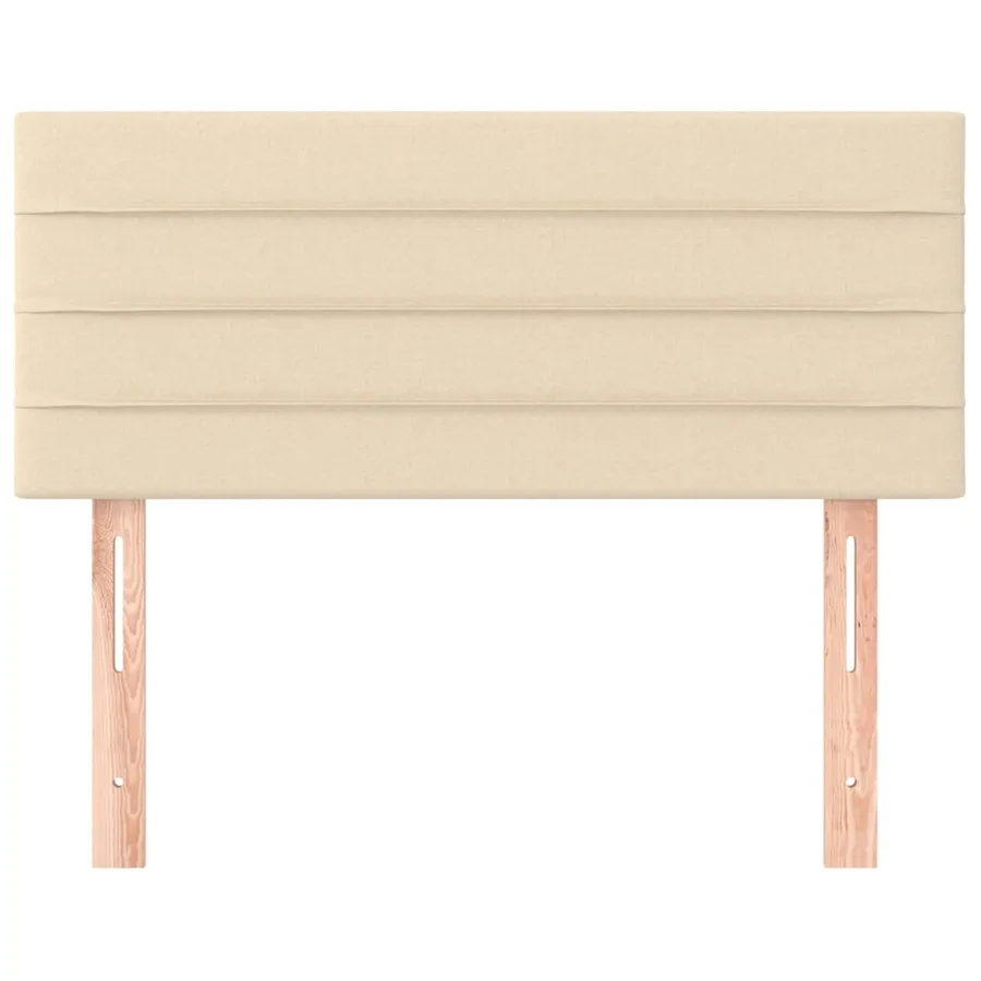 Tête de lit Crème 100x5x78/88 cm Tissu - 3