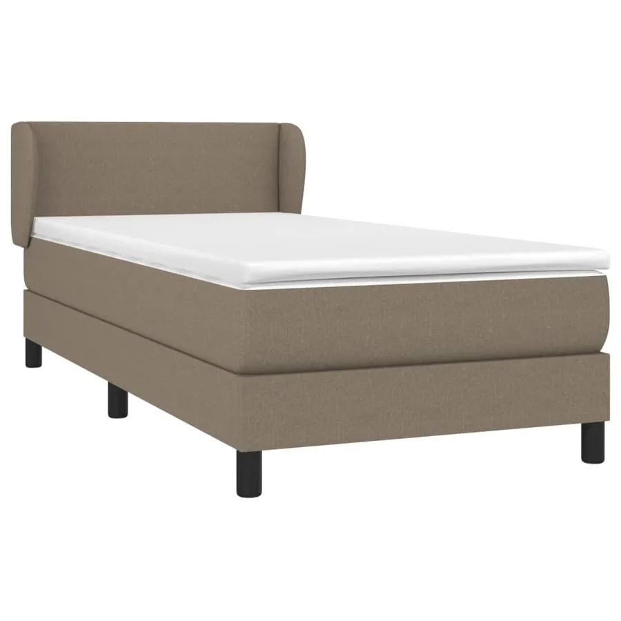 Sommier à lattes de lit avec matelas Taupe 80x200 cm Tissu - 3