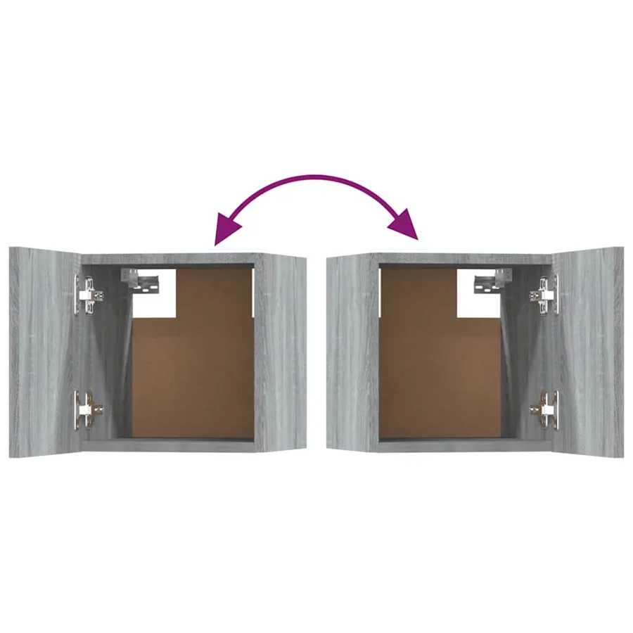 Ensemble de meubles TV 5 pcs Sonoma gris Bois d'ingénierie - 14