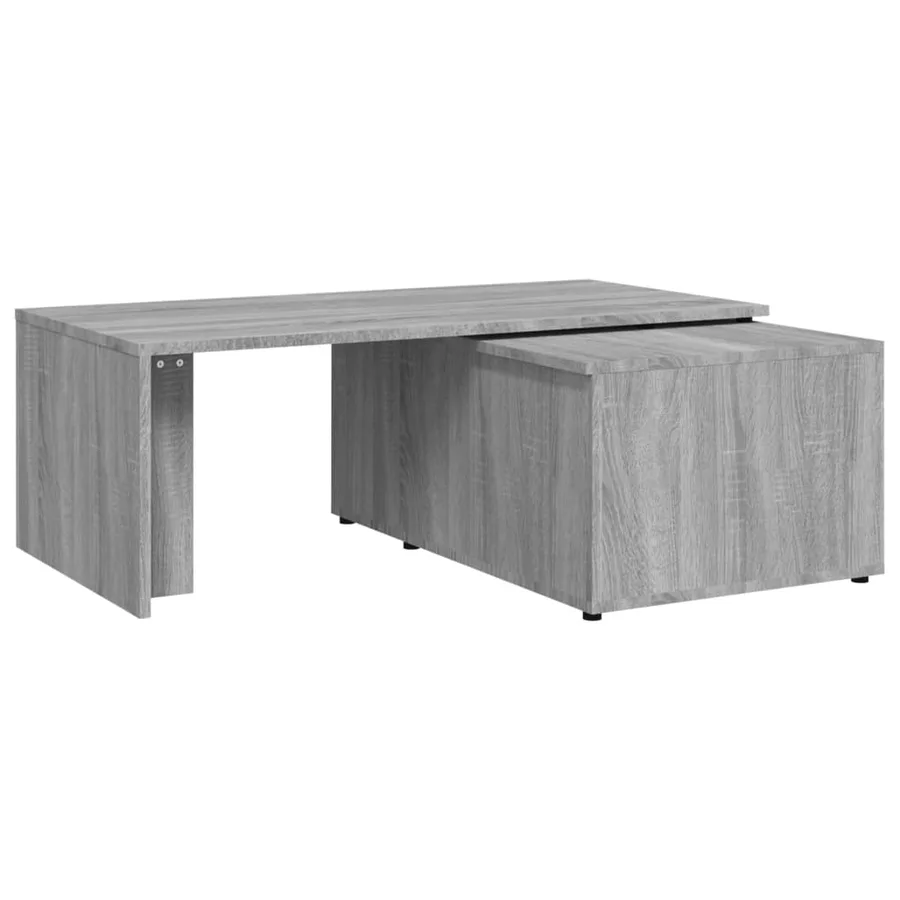 Table basse Sonoma gris 150x50x35 cm Bois d'ingénierie - 10