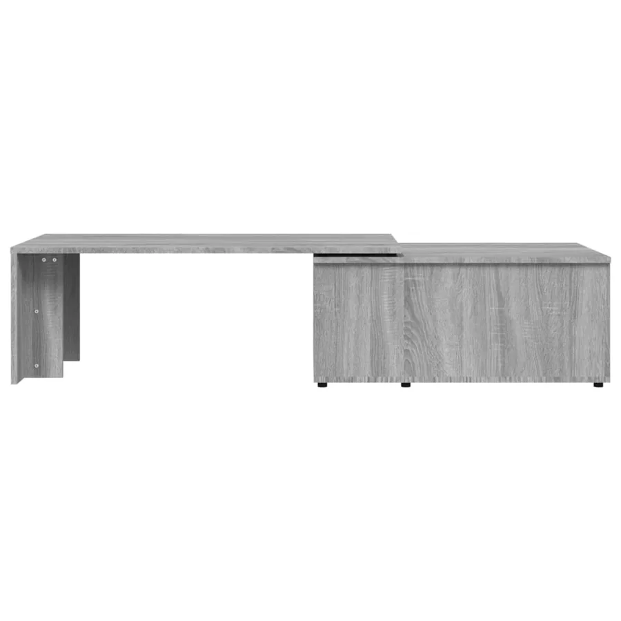 Table basse Sonoma gris 150x50x35 cm Bois d'ingénierie - 8