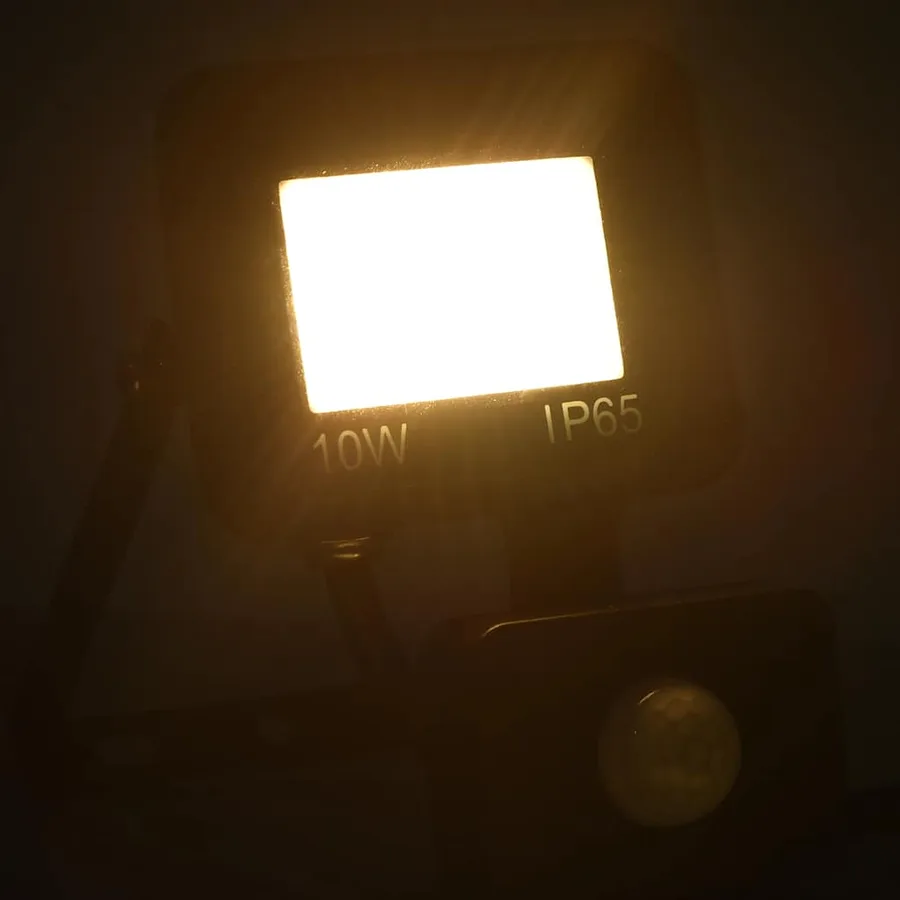 Projecteur à LED avec capteur 10 W Blanc chaud - 2