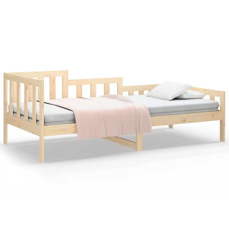 Lit de jour sans matelas 90x190 cm bois de pin massif - 2