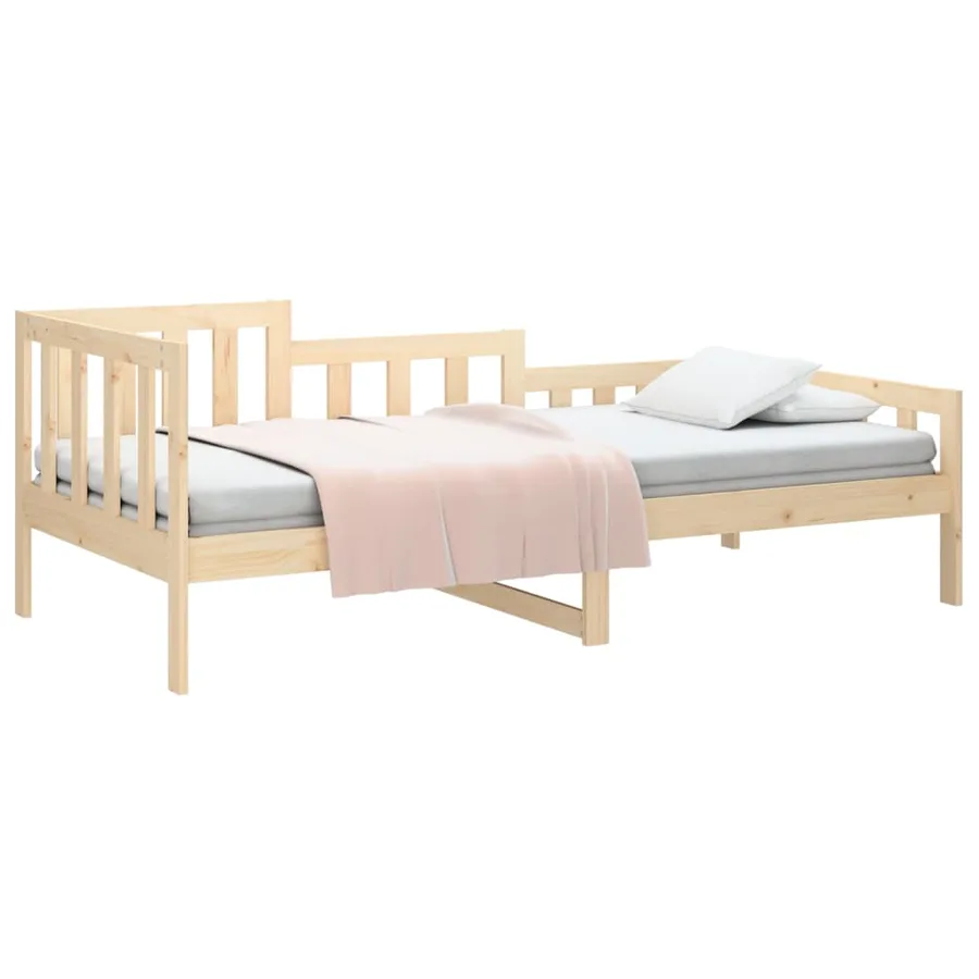 Lit de jour sans matelas 90x190 cm bois de pin massif - 3