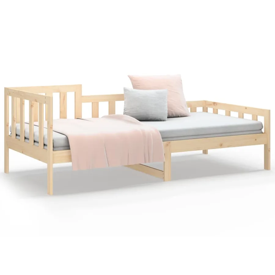 Lit de jour sans matelas 90x190 cm bois de pin massif - 5