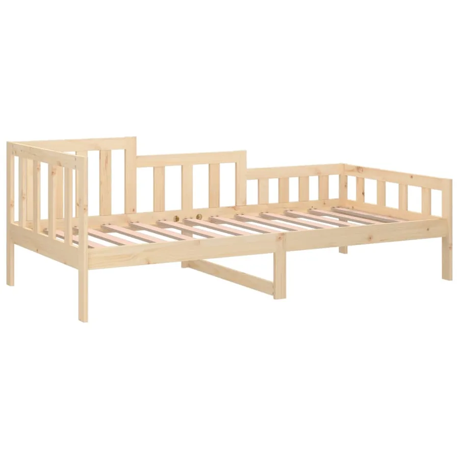 Lit de jour sans matelas 90x190 cm bois de pin massif - 7