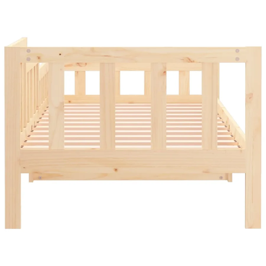 Lit de jour sans matelas 90x190 cm bois de pin massif - 9