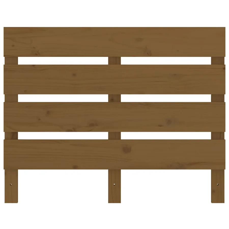 Tête de lit Marron miel 100x3x80 cm Bois massif de pin - 4