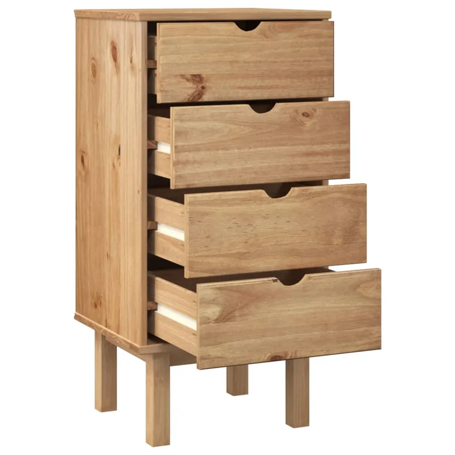 Commode OTTA 45x39x90 cm bois de pin massif - 4