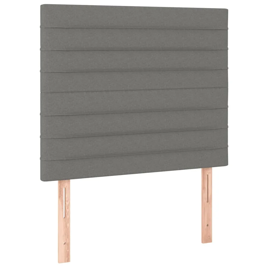 Sommier à lattes de lit et matelas et LED Gris foncé 100x200 cm - 7