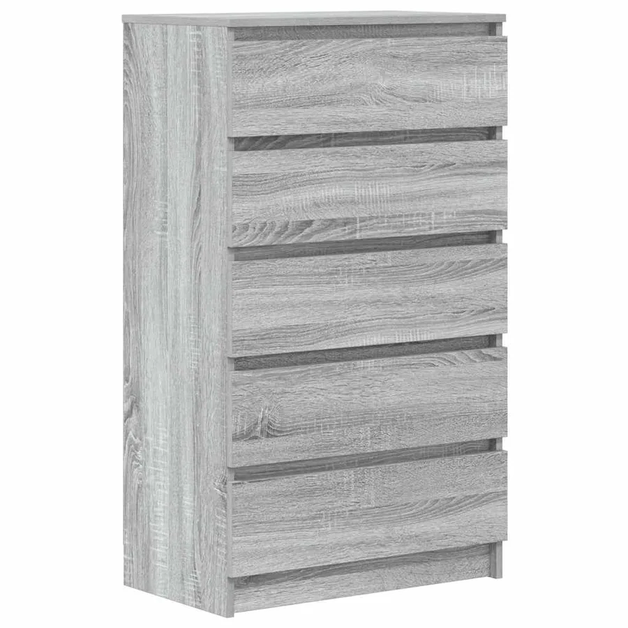 Commode Sonoma gris 60x36x103 cm Bois d'ingénierie - 2