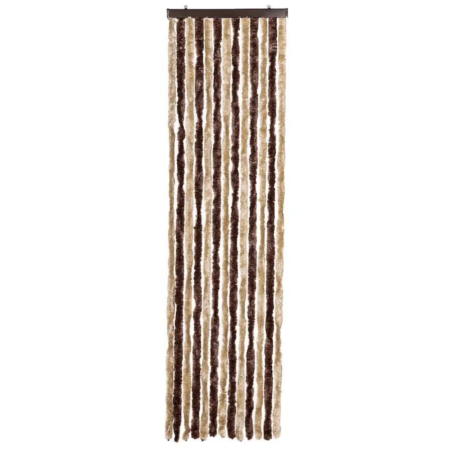 Moustiquaire Beige et marron clair 56x200 cm Chenille - 3